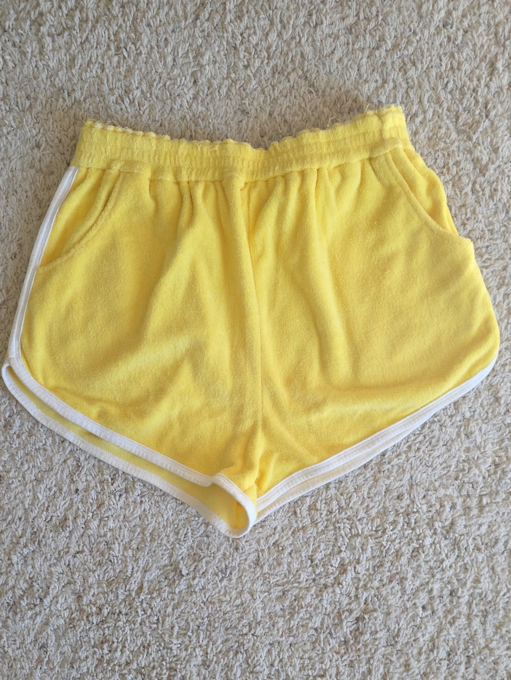 Spell Yellow Terry Cloth Women’s Athletic Shorts